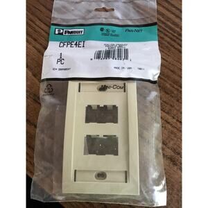 Panduit CFPE4EI Mini Com Faceplate - 4 position - Electric Ivory
